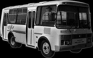 Автобус ПАЗ - картинки для гравировки